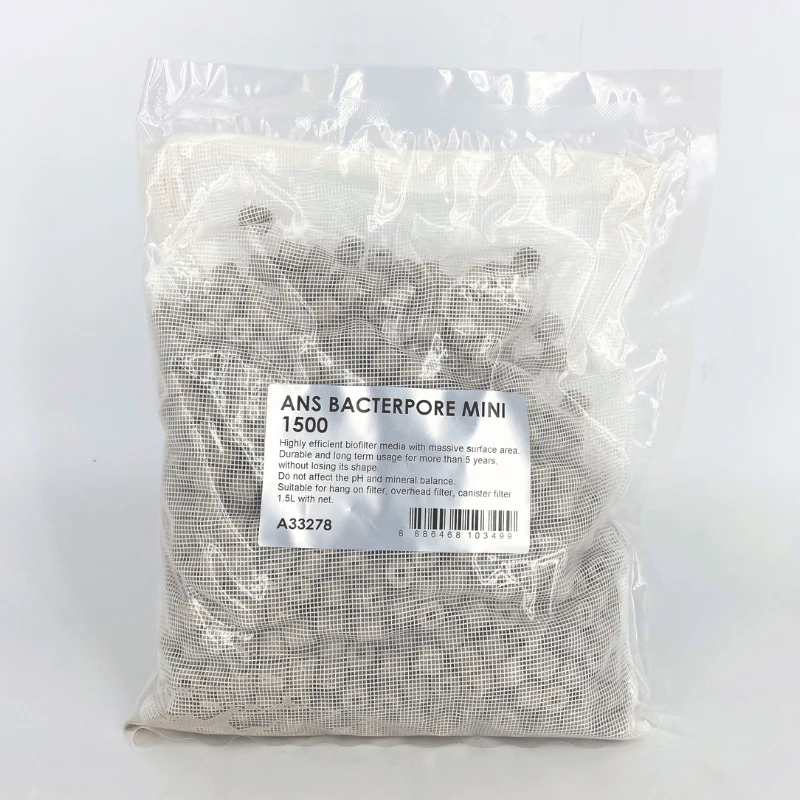 ANS Bacterpore Mini 100/200/1500ml with net (super porous filtration media) - Image 4