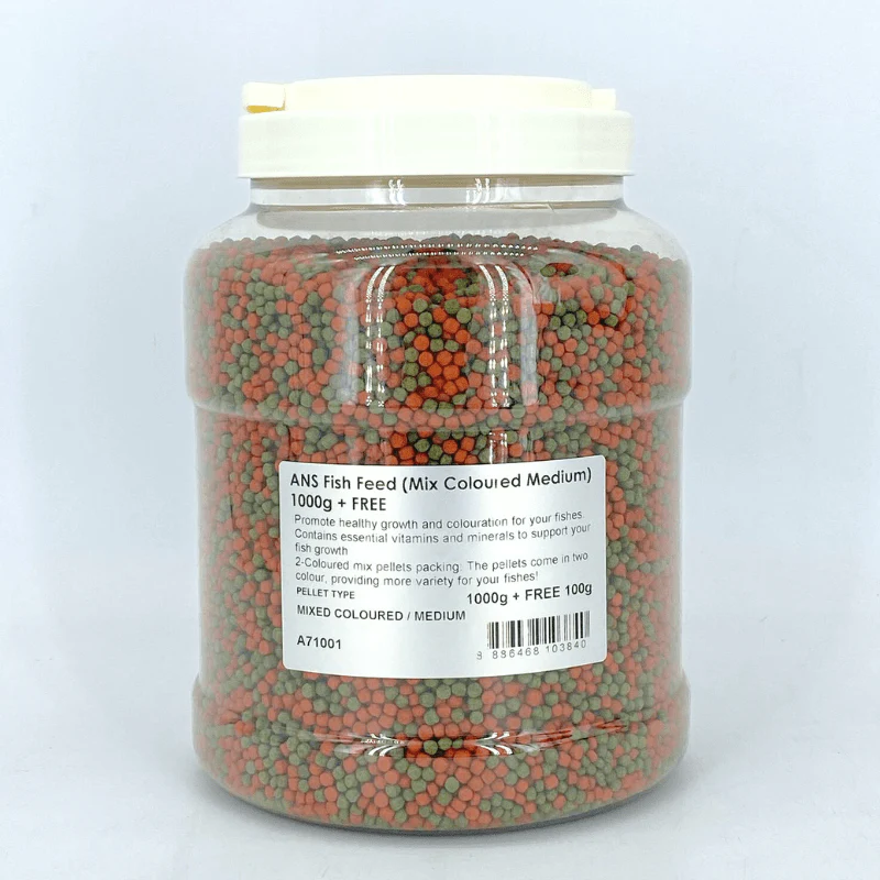 ANS Fish Feed (MIX COLOURED) small/medium 1000g - Image 4