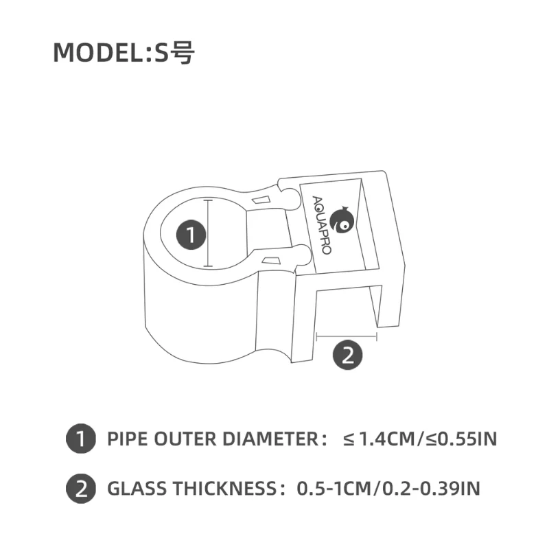 AQUAPRO Mini Separable pipe holder S (12mm/16mm) - Image 5