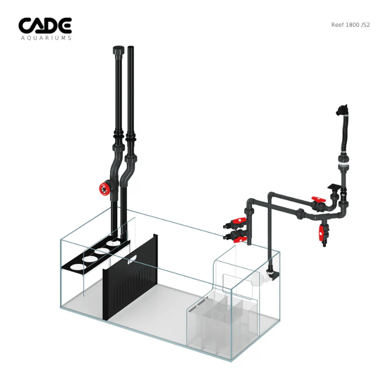 CADE Reef S2 Classic 1800 (Black/White) (180x70x60cm) - Image 12
