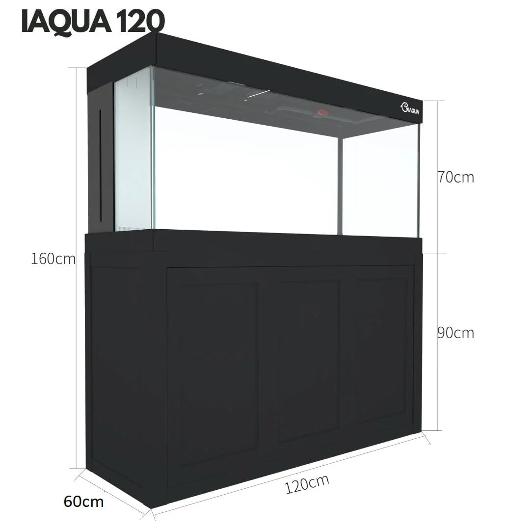 IAQUA 120 - Crystal Glass Aquarium (Complete w/ Sump & Aluminum Cabinet) - Image 6