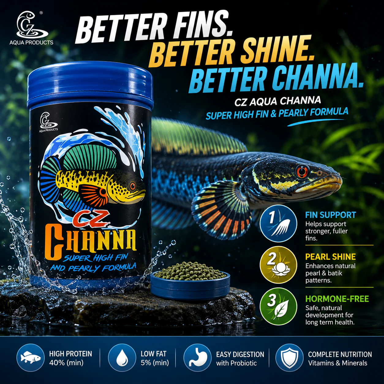 CZ Aqua Channa Super High Fin 50g - Image 2