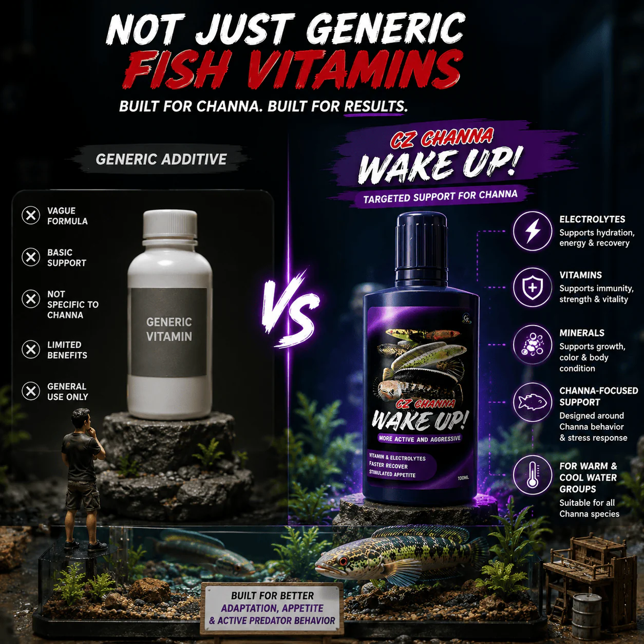 CZ Aqua Channa Wake Up 50g - Image 2