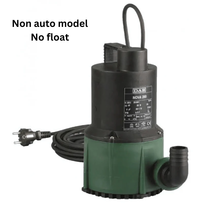 DAB NOVA 200 Submersible Pump (Non-Auto w/o Float) 5m cable - Image 2