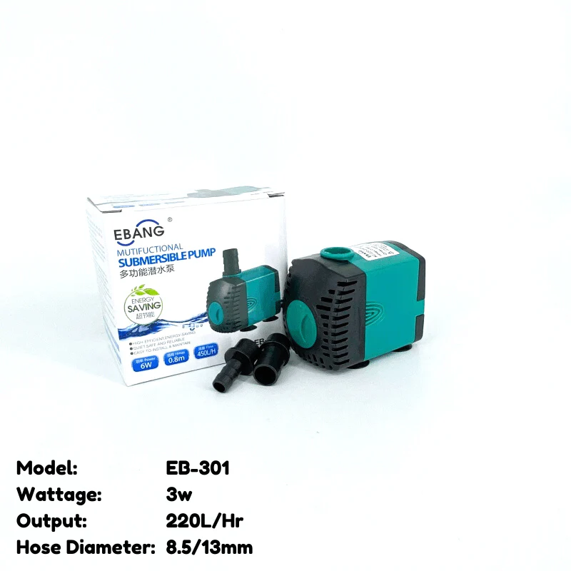 EBANG Submersible Pump - 300 Series (220-3000L/Hr) - Image 2