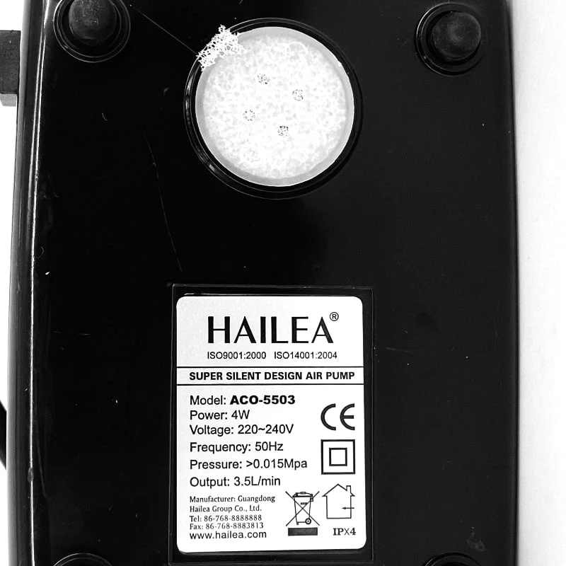 HAILEA Air Pump Silent - ACO 5500 Series (Single / Double Outlet) - Image 7