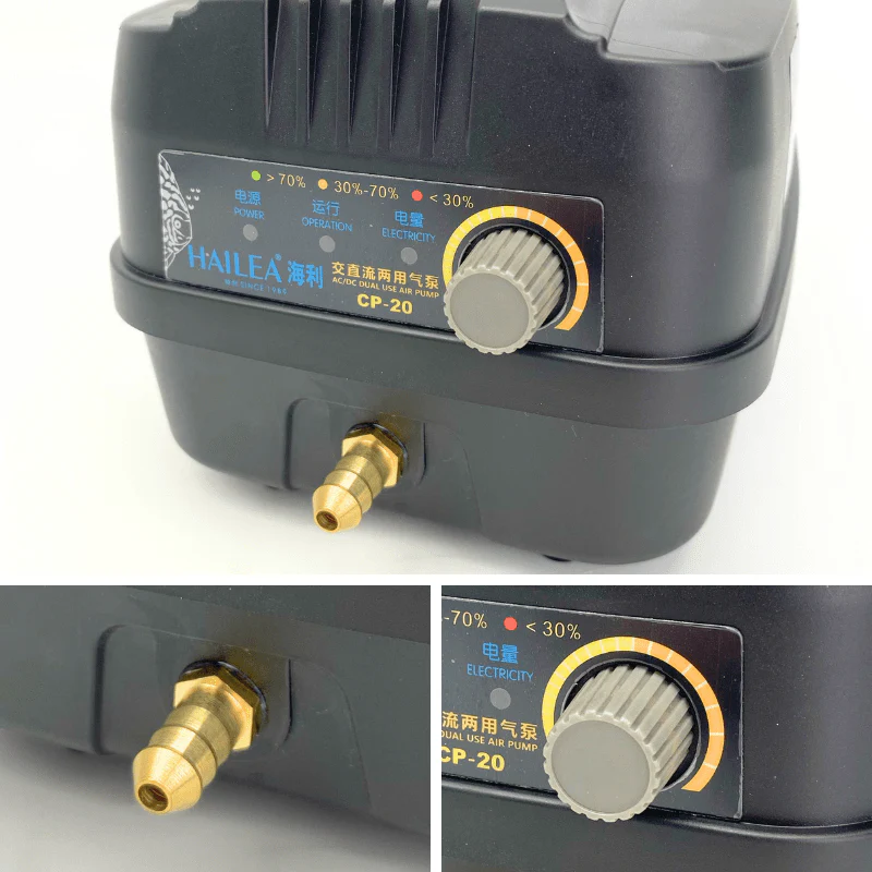 Hailea CP Series AC/DC Air pump (AC/DC Dual Use Air Pump) - Image 5