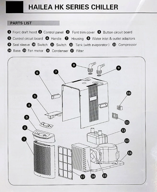 HAILEA Chiller - HK Series (150-1000L) - UK 3-Pin Plug Edition - Image 8