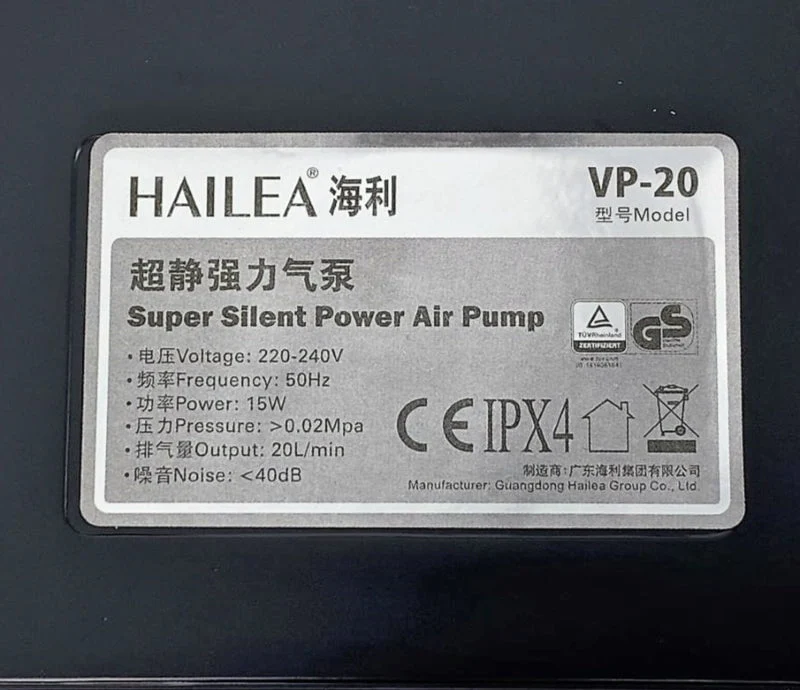 HAILEA Air Pump - VP Series (10-30L/min) - Image 4