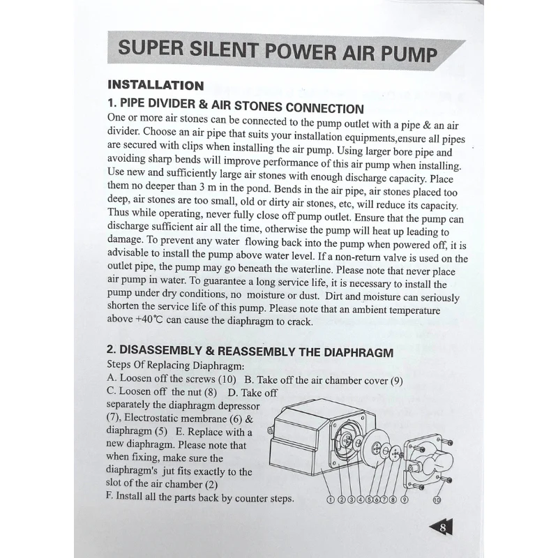 HAILEA Air Pump - VP Series (10-30L/min) - Image 8