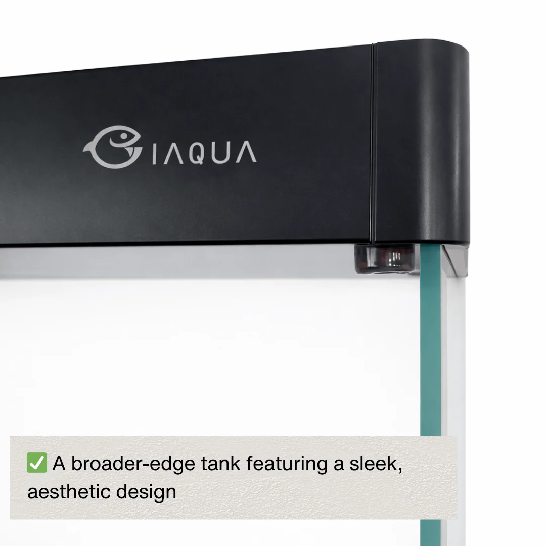 IAQUA 120 Premium Aquarium Set with Sump Filtration & Aluminum Cabinet (Black/White) - Image 4