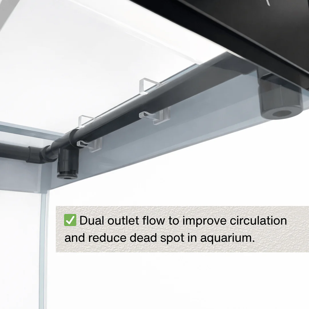 IAQUA 120 Premium Aquarium Set with Sump Filtration & Aluminum Cabinet (Black/White) - Image 5