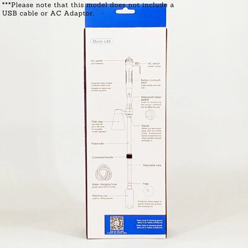 iLonda Aquarium Electric Gravel Cleaner (Battery Operated) - Image 7