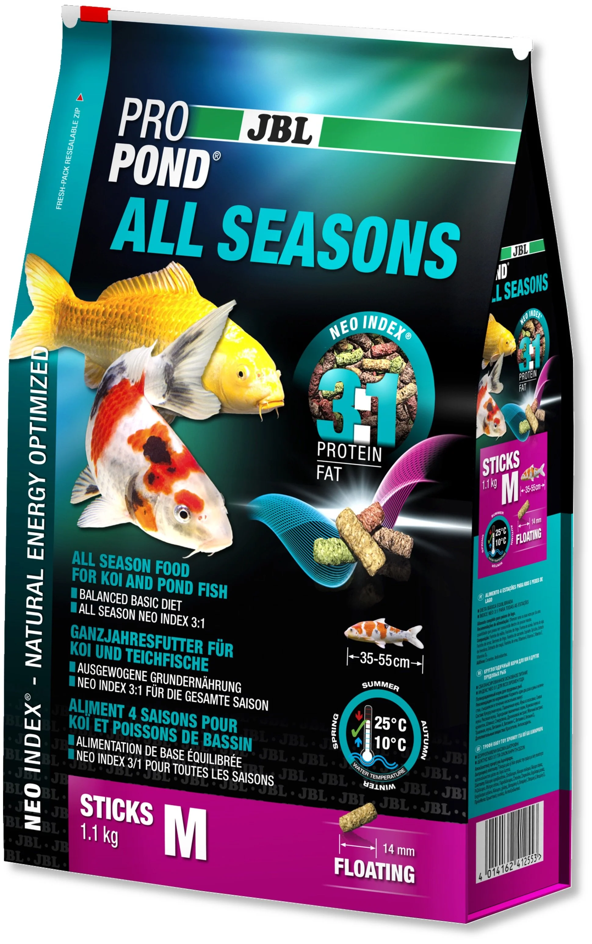 JBL ProPond All Seasons Sticks (M pellet) (1.1 / 5.8kg) - Image 6