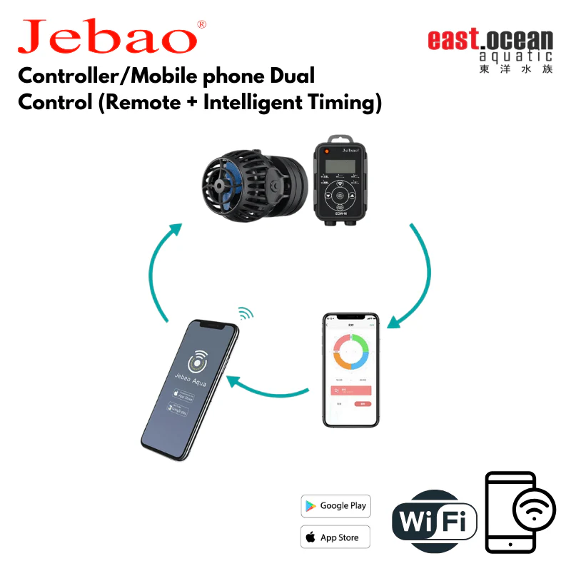 JEBAO EOW Wavemaker - (3M,5M,9M,16M,22M) Controller/Wi-Fi Mobile phone, Dual Control - Image 3