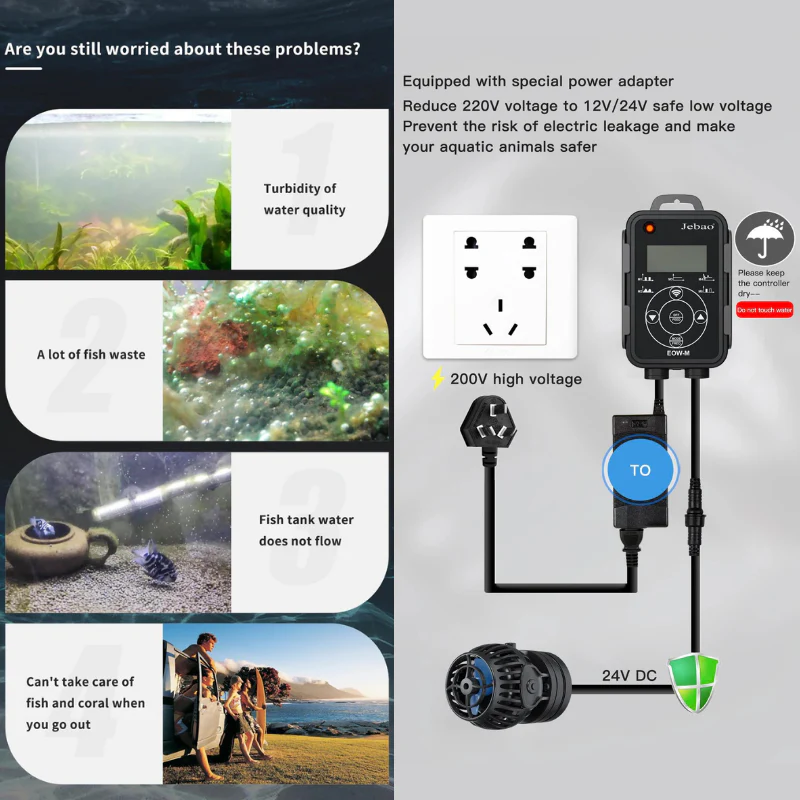 JEBAO EOW Wavemaker - (3M,5M,9M,16M,22M) Controller/Wi-Fi Mobile phone, Dual Control - Image 9