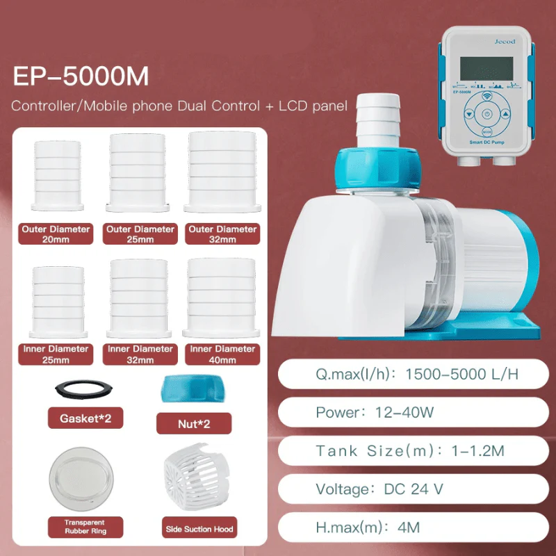 JEBAO EP Water Pump - Controller/Mobile phone Dual Control (Remote + Intelligent Timing) - (EP3500M/EP5000M/EP6500M/EP8500M/EP10000M) - Image 5