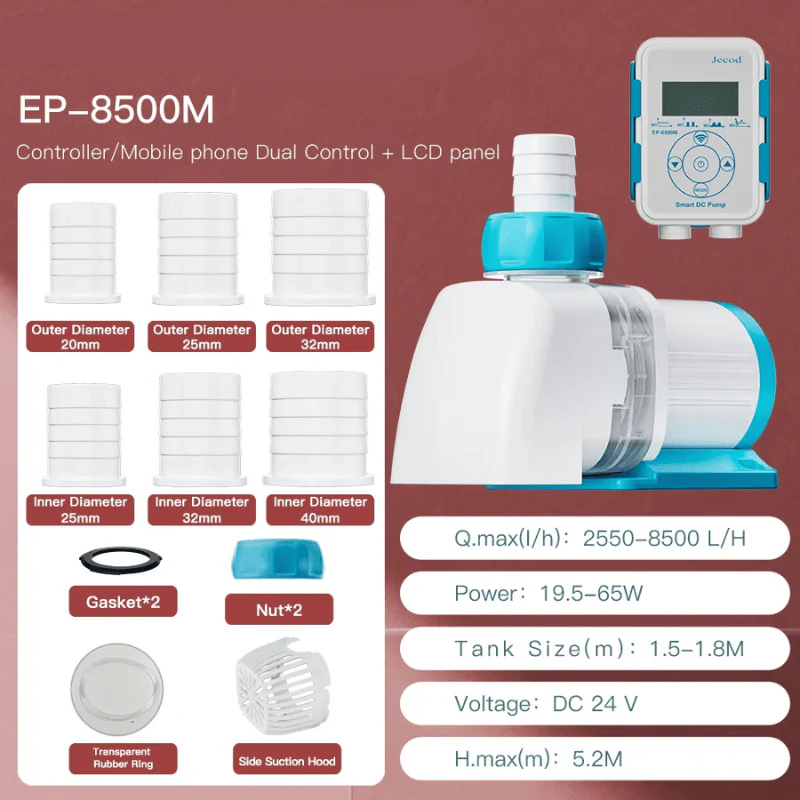 JEBAO EP Water Pump - Controller/Mobile phone Dual Control (Remote + Intelligent Timing) - (EP3500M/EP5000M/EP6500M/EP8500M/EP10000M) - Image 7
