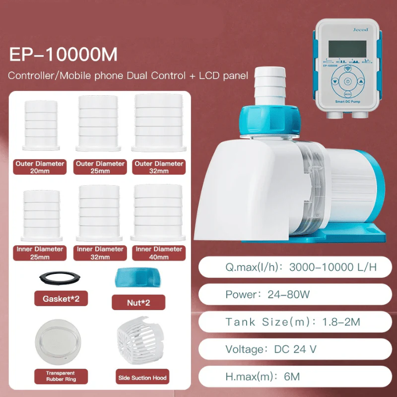 JEBAO EP Water Pump - Controller/Mobile phone Dual Control (Remote + Intelligent Timing) - (EP3500M/EP5000M/EP6500M/EP8500M/EP10000M) - Image 8