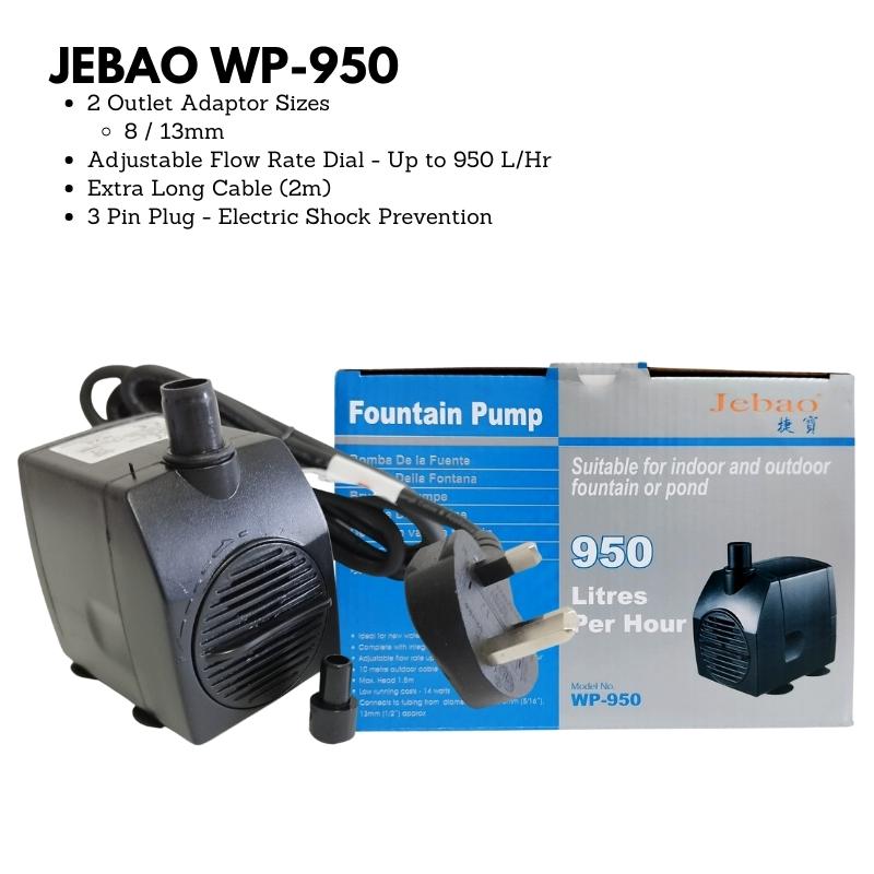 JEBAO 3 Pin Plug Outdoors Pump (2m Weather Proof Cable) - 650-1,500(L/Hr) - Image 7