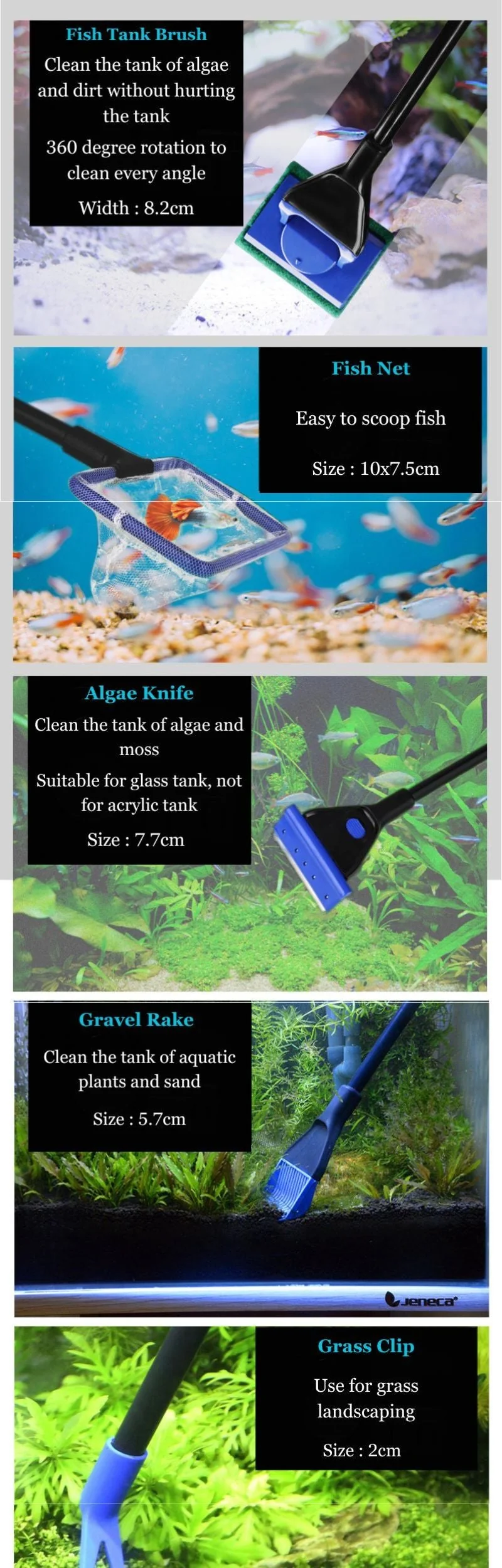 Jeneca AS-53 Gravel Cleaner (aqua tools 5 in 1) - Image 5