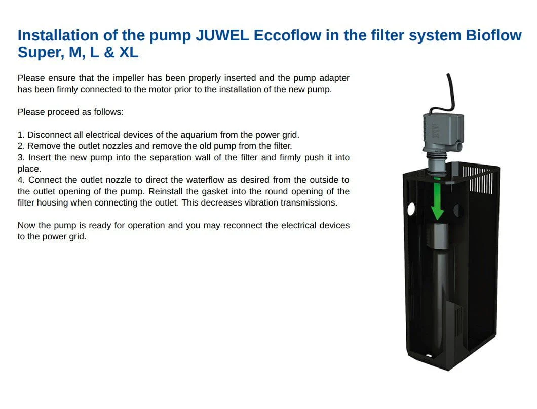 JUWEL Eccoflow Pump  (300/600/1000/1500) - Image 5