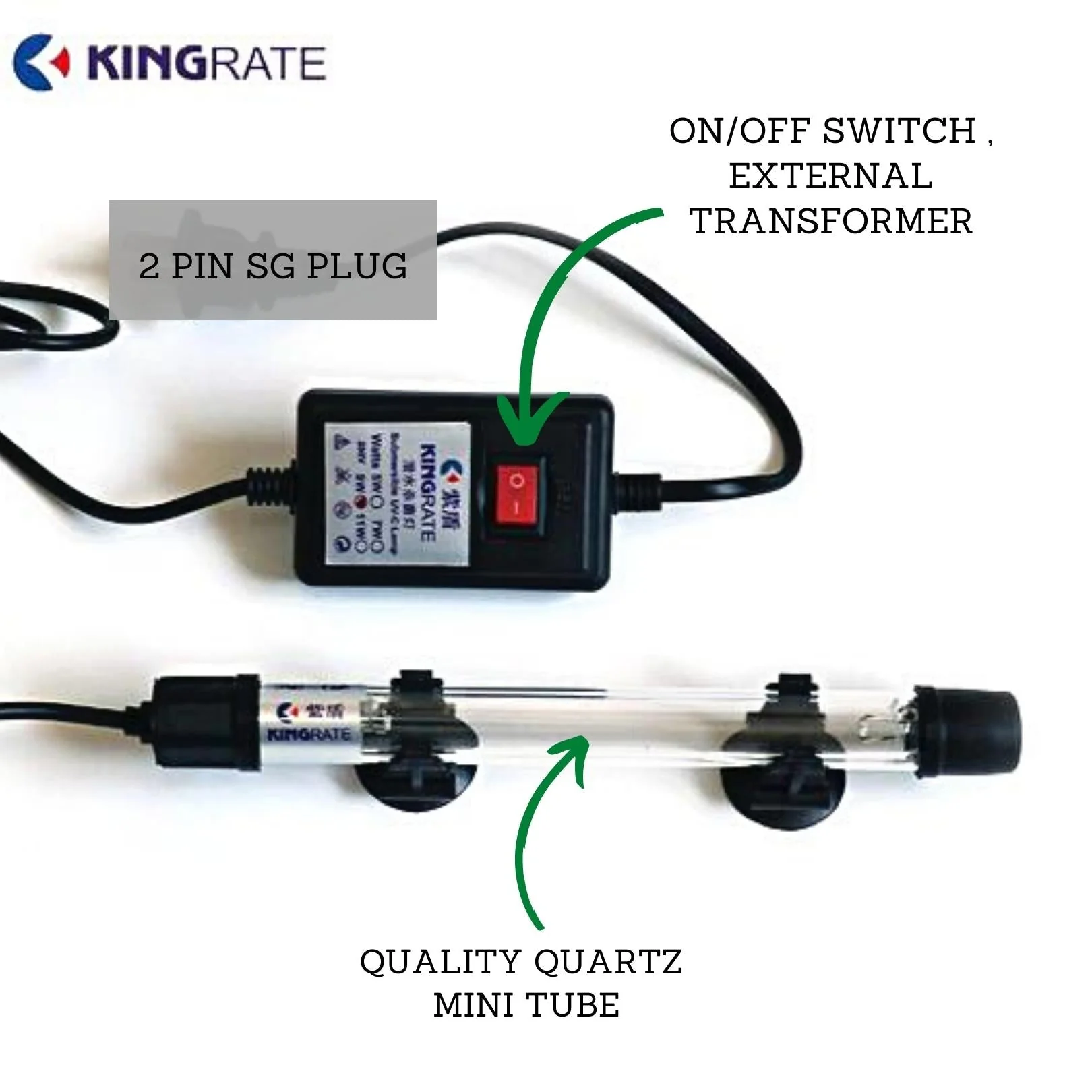 KINGRATE Submersible UV-C lamp M series (22-26cm) (7-11W) - Image 2