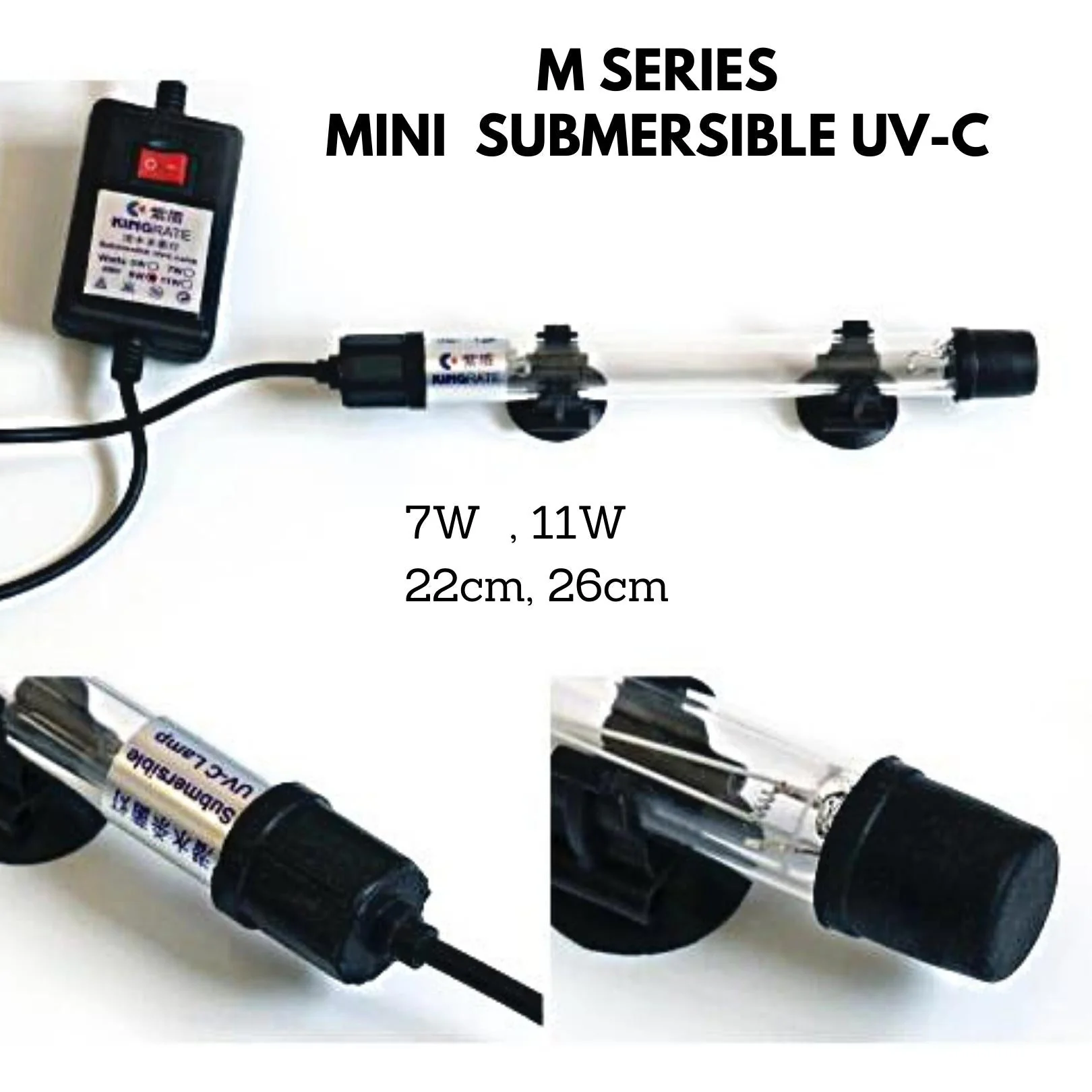 KINGRATE Submersible UV-C lamp M series (22-26cm) (7-11W) - Image 3