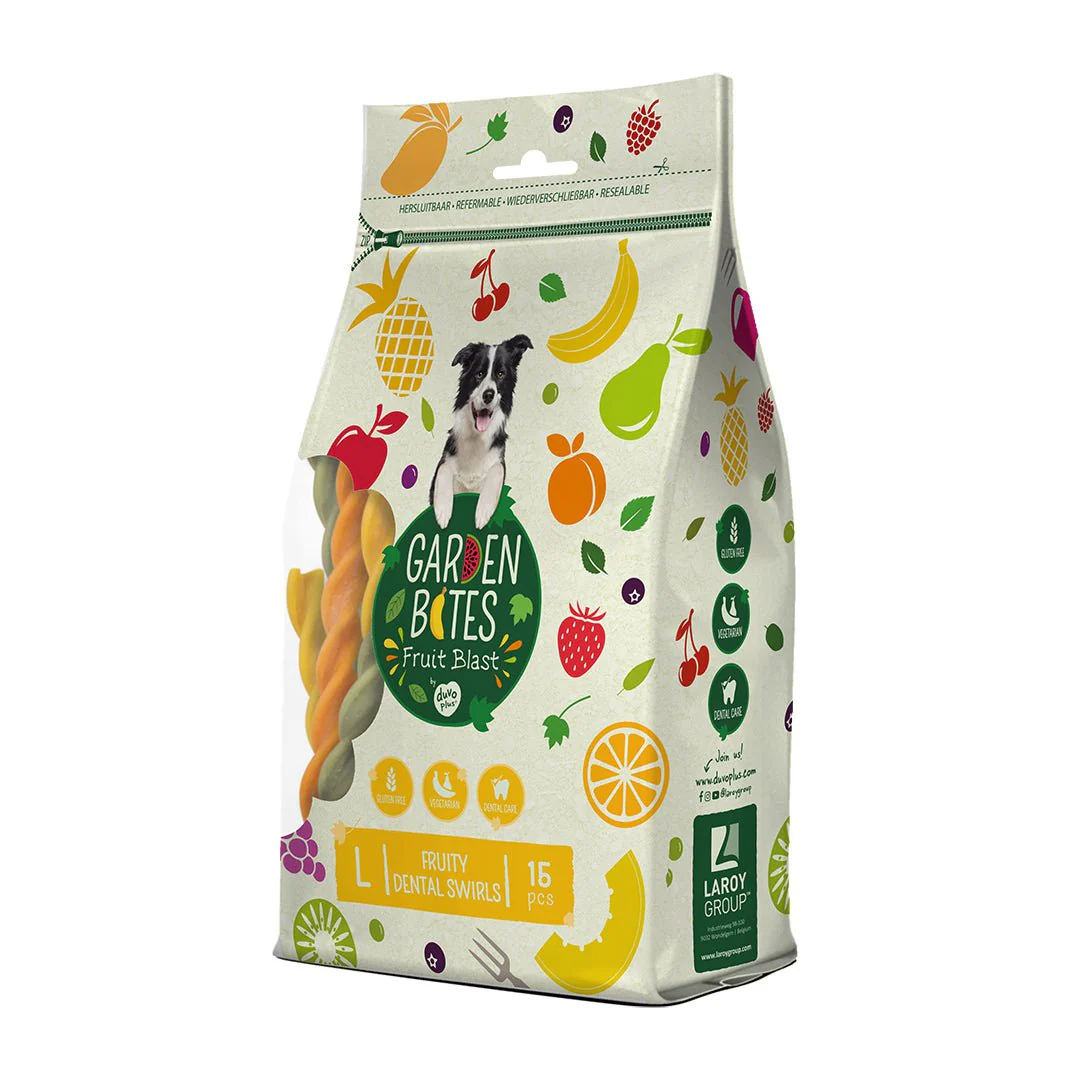 DUVO PLUS Garden Bites Fruity dental swirls L - 16cm - Image 4