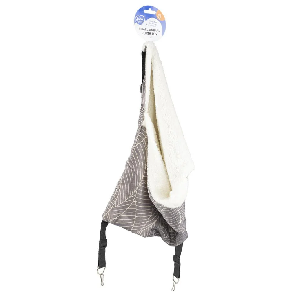 DUVO PLUS Elm hanging bed plush S - 47x32x2CM grey/white