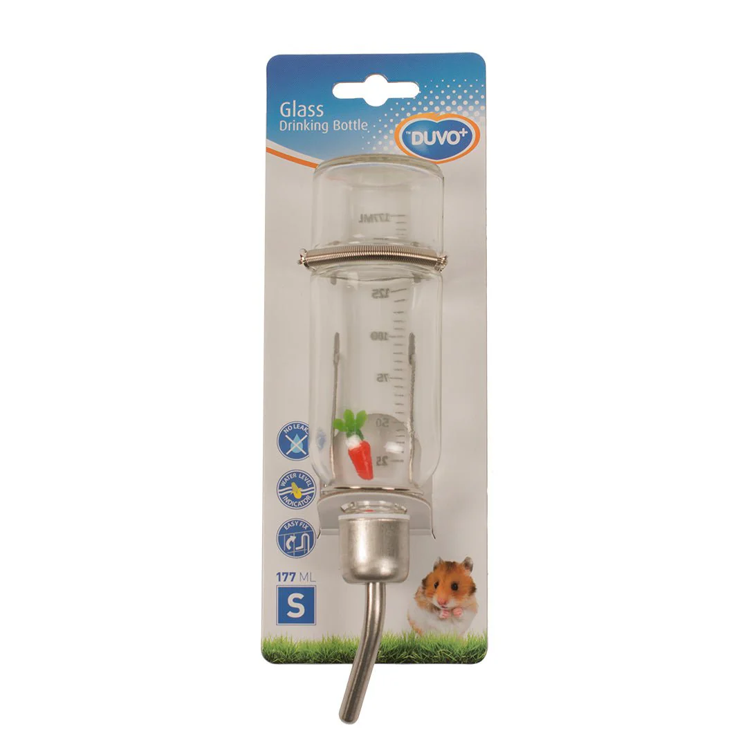 DUVO PLUS Glass Drinking bottle for small animal (S/M) - Image 2