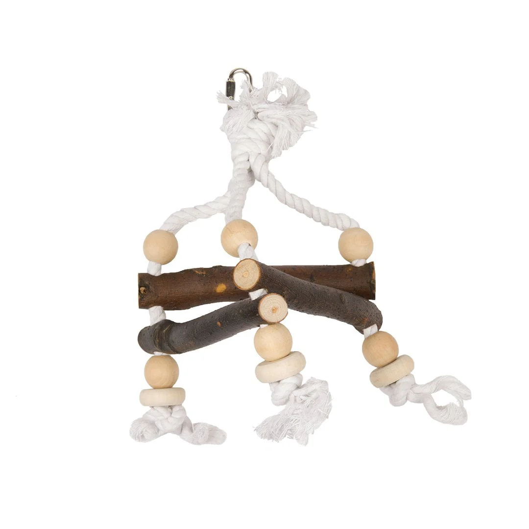 DUVO PLUS Natural Wooden Triangle w/ Rope - Image 2