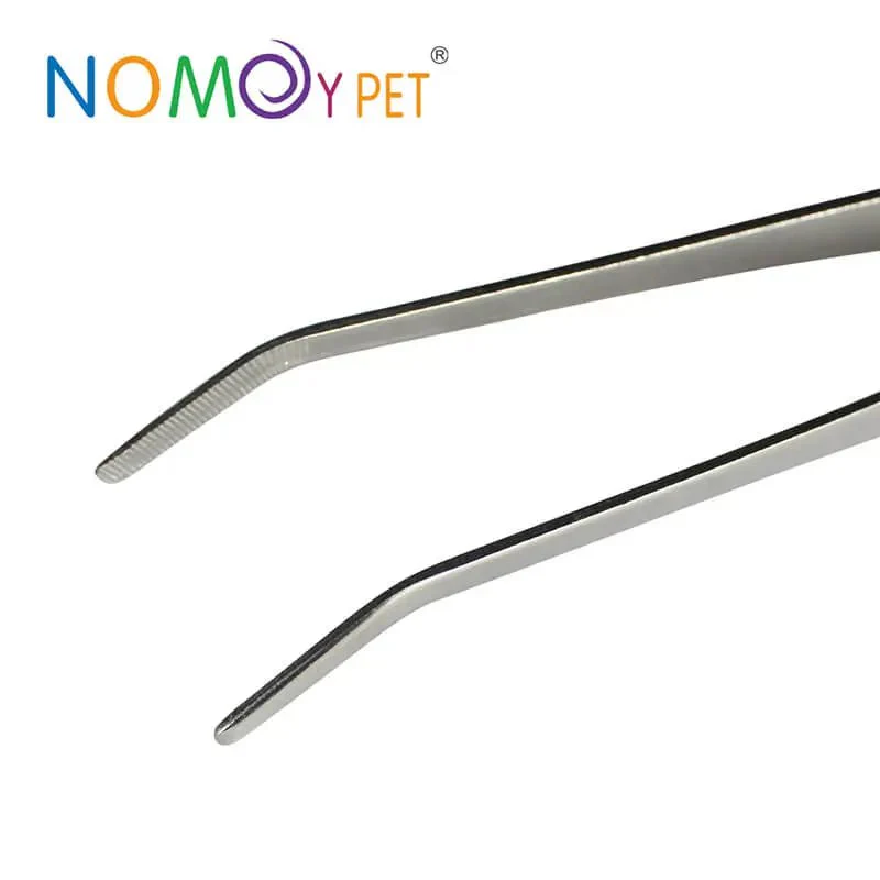 NOMOYPET NZ-04 Curved/Angled Tweezers (30cm) - Image 2