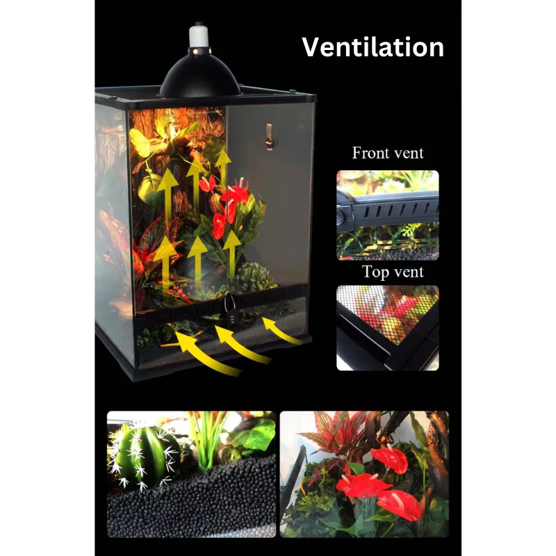 NOMOYPET YL-01 Terrarium tank 30x30x45 (double door) - Image 5