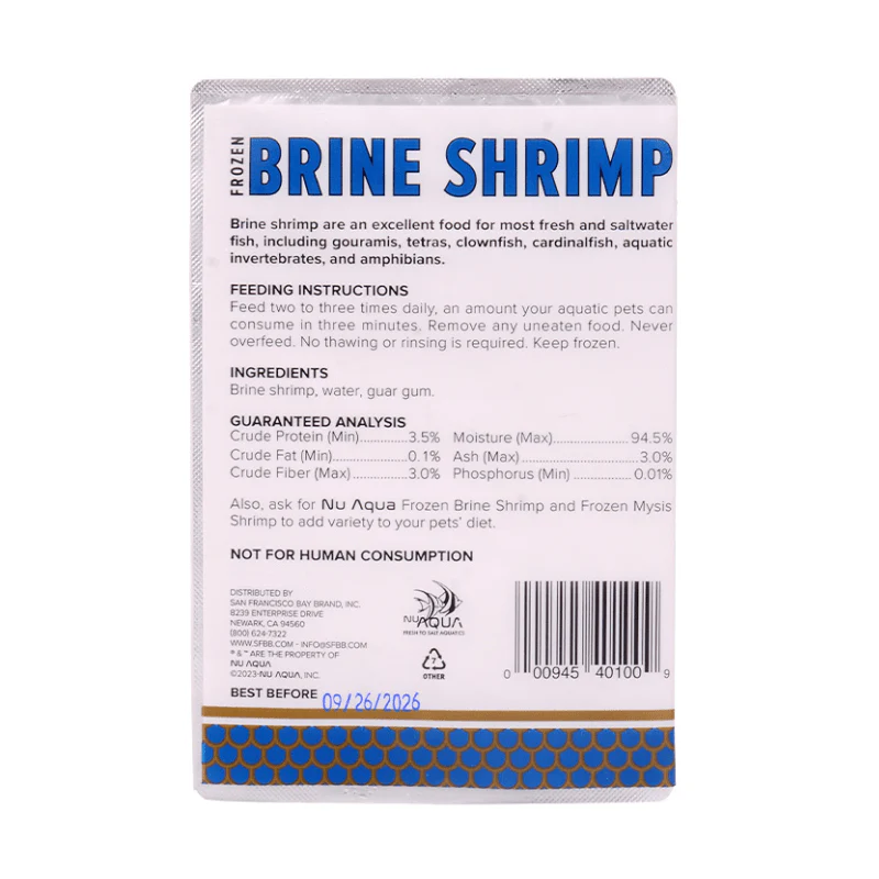 NU AQUA - BRINE SHRIMP (FROZEN) cube 100g - Image 2
