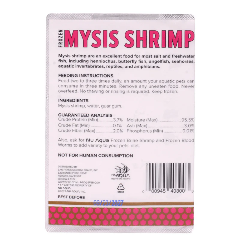 NU AQUA - MYSIS SHRIMP (FROZEN) cube 100g - Image 2