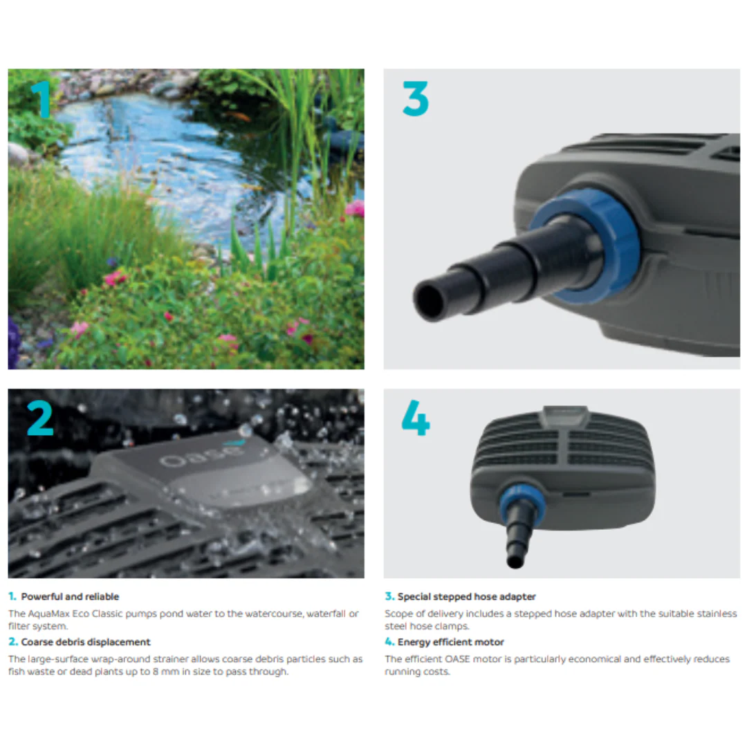 OASE AquaMax Eco Classic (2500E-17500l/h)(10m cable) (energy saving) - Image 2
