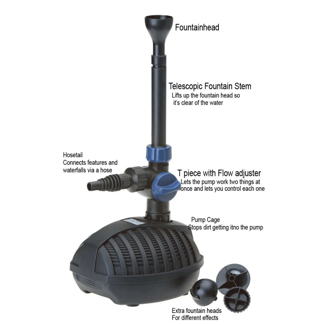 OASE Aquarius Fountain Set Classic (750-4500l/h) (10m wire) - Image 8