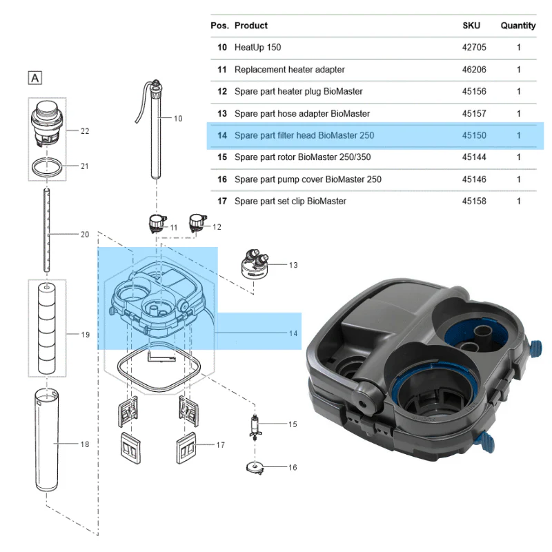 OASE Biomaster 250/350/600/850 Spare Parts - Image 11