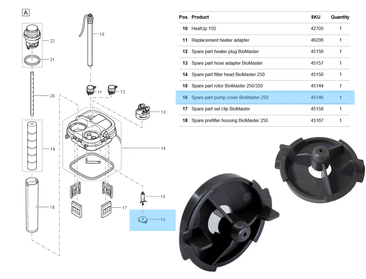 OASE Biomaster 250/350/600/850 Spare Parts - Image 16