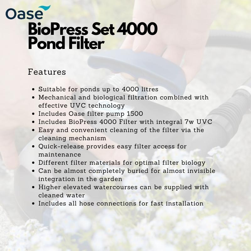 OASE BioPress Set 4000 (Pond Filter) - Image 3