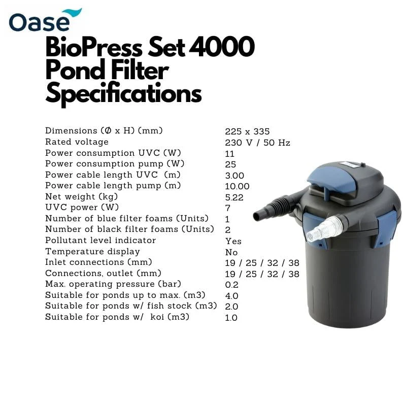OASE BioPress Set 4000 (Pond Filter) - Image 8
