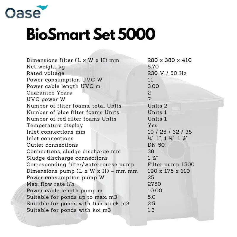 OASE BioSmart Set 5000 / 7000 (pond filter) - Image 7