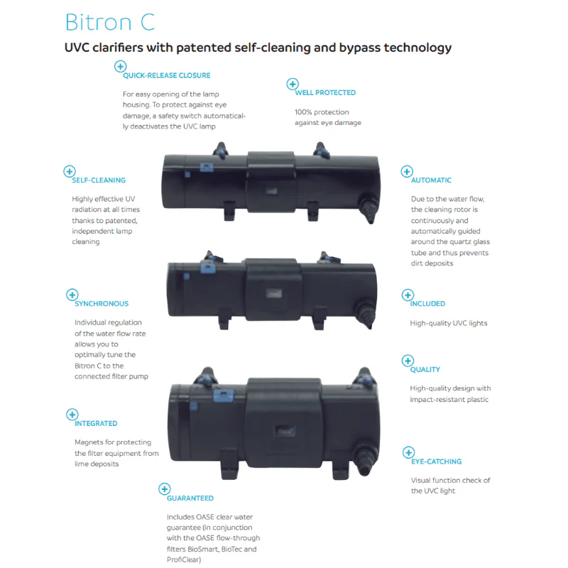 OASE Bitron C 24W-110W (UVC Clarifier) (patent self cleaning design) - Image 2