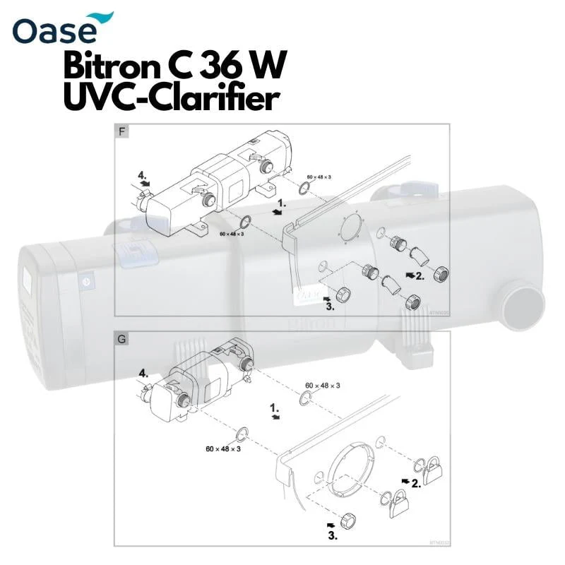 OASE Bitron C 24W-110W (UVC Clarifier) (patent self cleaning design) - Image 8