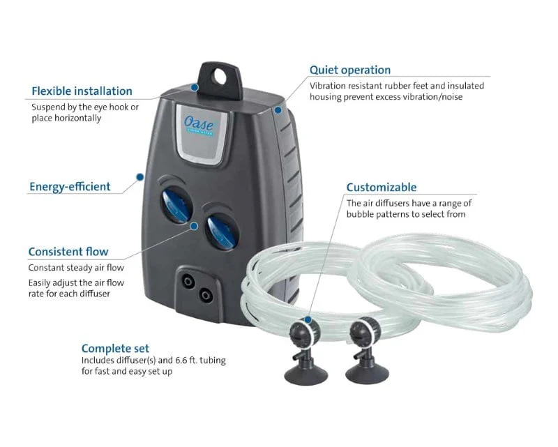 OASE OxyMax Air Pump - Silent Operation (100/200/400) - 3yr Warranty - Image 6