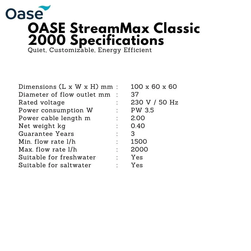 OASE StreamMax Classic 2000/4000/5000 & Magnetic Holder Convertor - Image 3