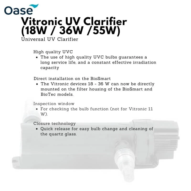 OASE Vitronic UV Clarifier filter (18W/36W/55W) - Image 3
