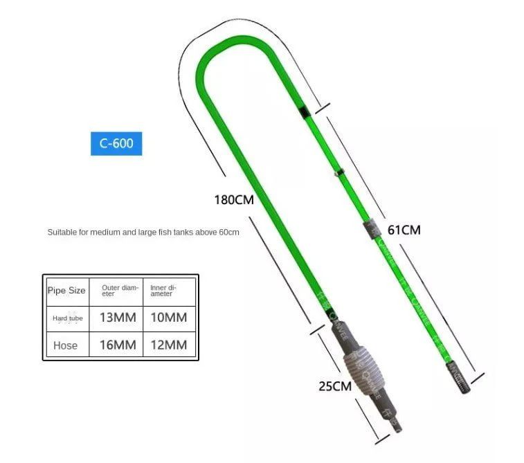 QANVEE Siphon cleaner (C-300 & C-600) & Optional Gravel Cleaner Addon - Image 8