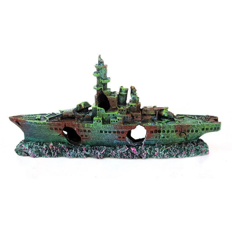 RQ552A Boat Aquarium Decoration 23x5x11cm - Image 3